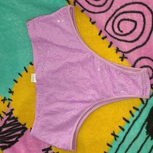 Iheartraves festival bottoms size large purple